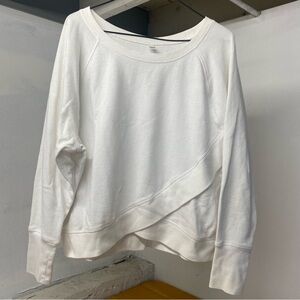 Exerted Size L Women's Long Sleeve  White T-Shirt